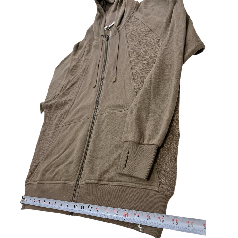 Joy Lab Sweatshirt, Women’s, Relaxed, Loose, Full Zip, Persuading Gray, Sz Small - Picture 5 of 7